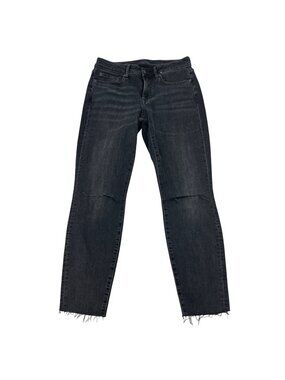 Gap Denim Womens Curvy True Skinny Jeans Distressed Gray Size 6/28R